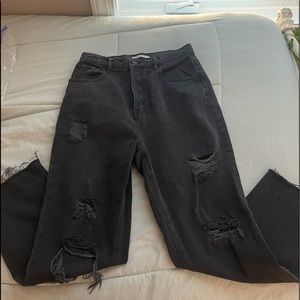 pacsun high waisted ripped jeans